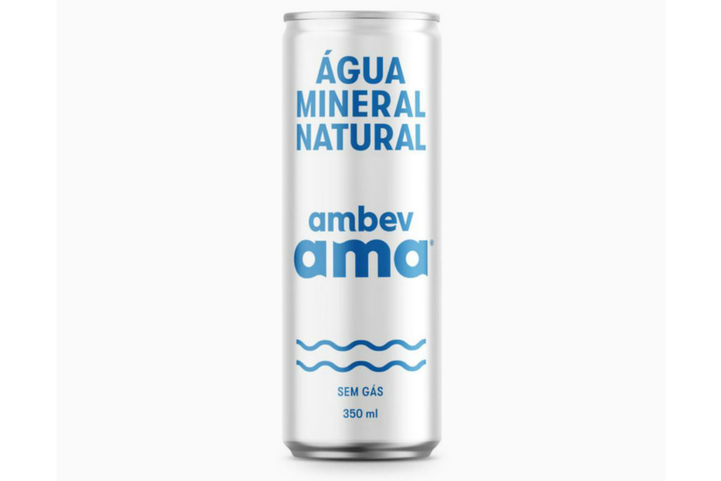 <span style = 'font-size:120%; font-weight: bold;'>Ama - água mineral em lata de alumínio</span><br>Em 2019, a Ambev lançou a primeira água mineral em lata do Brasil....