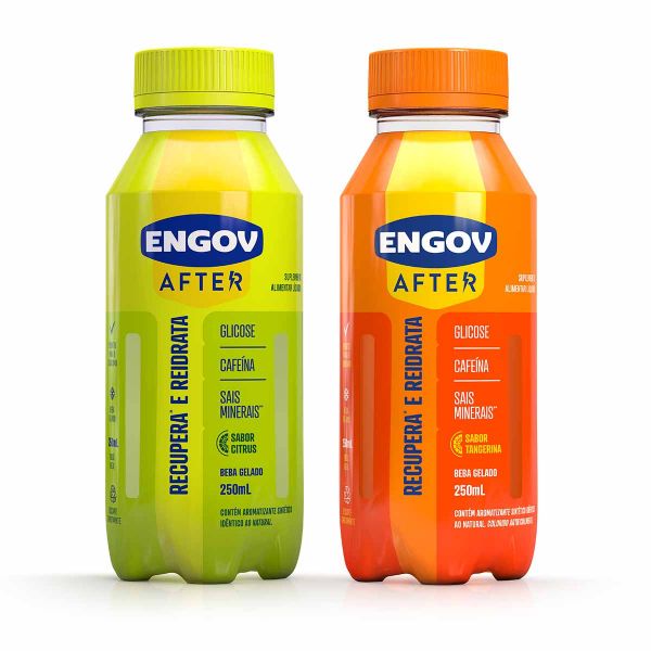 <span style = 'font-size:120%; font-weight: bold;'>Engov After</span><br>A Hypera Pharma apresenta Engov After, um novo conceito de bebida. Disponível em dois sabores refrescantes, Tangerina e ...