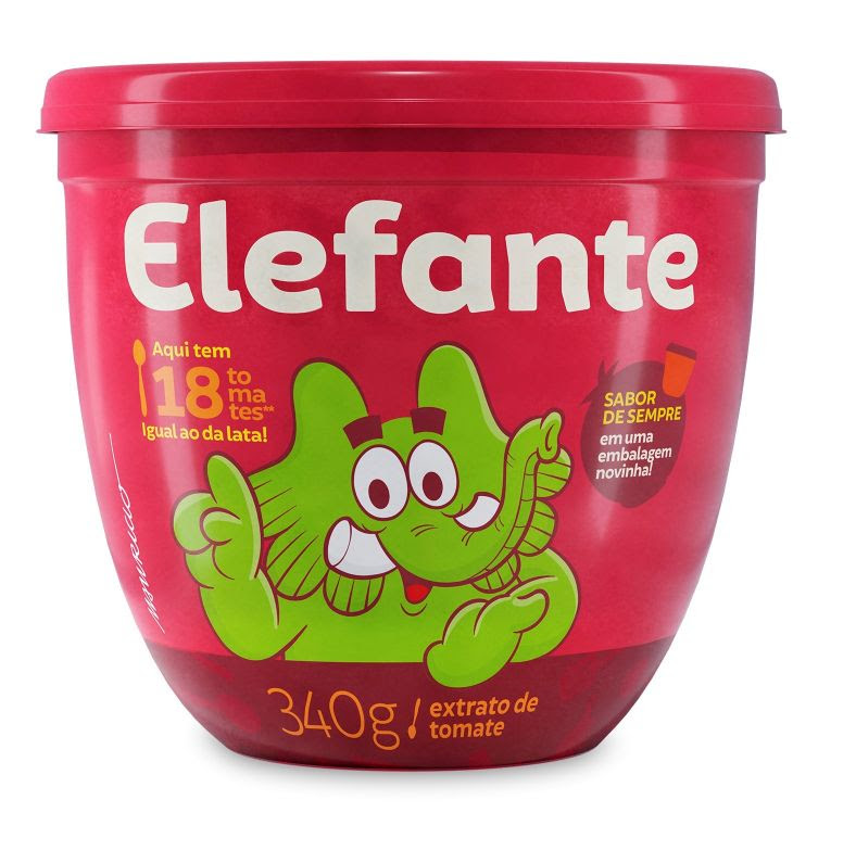 <span style = 'font-size:120%; font-weight: bold;'>Extrato de Tomate Elefante em pote plástico</span><br>A Cargill apresenta nova embalagem para o seu portfólio do tradicional extrato de tomate Elefante. O produto agora está ...