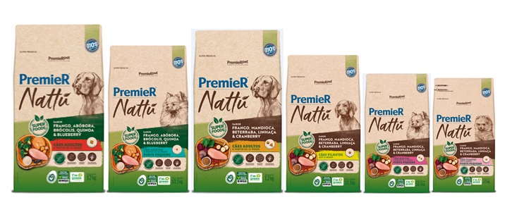 <span style = 'font-size:120%; font-weight: bold;'>PremieR Nattu</span><br>A PremieRpet apresenta a linha PremieR Nattu. Desenvolvida com alta tecnologia, a linha é formulada com uma combinação d...