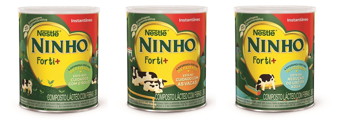 <span style = 'font-size:120%; font-weight: bold;'>Ninho - Lança embalagens comemorativas </span><br>A Nestlé assumiu o compromisso de, no Brasil, obter 30% das principais matérias-primas (leite, café e cacau) por meio de...