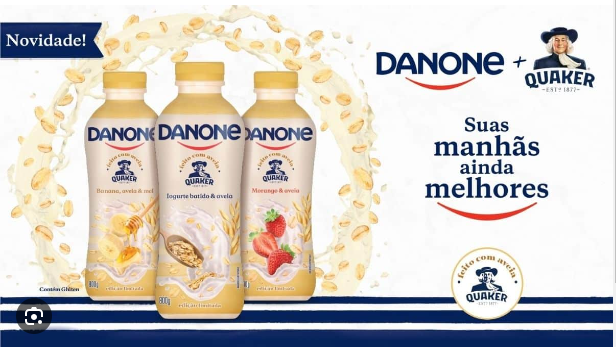 <span style = 'font-size:120%; font-weight: bold;'>Quaker e Danone se unem e lançam Iogurtes com Aveia</span><br>Quaker e Danone se uniram em uma parceria inédita para trazer novas opções nutritivas para o café da manhã das famílias,...