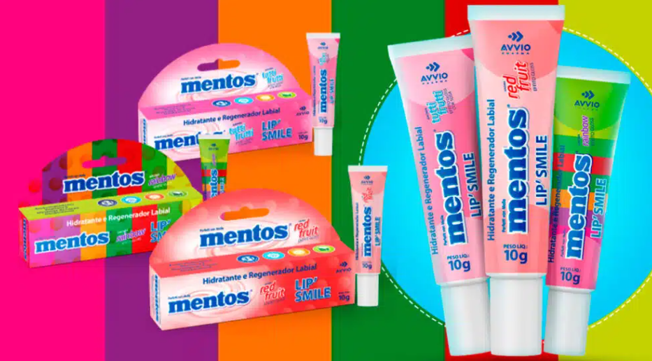 <span style = 'font-size:120%; font-weight: bold;'>Mentos lança linha de hidratantes labiais em parceria com a Avvio Pharma</span><br>Buscando ampliar os horizontes da marca, a Mentos está trazendo mais uma novidade em parceria com a Avvio Pharma. Nesta ...