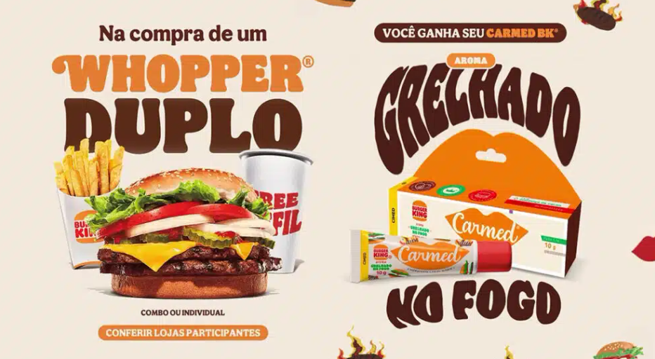 <span style = 'font-size:120%; font-weight: bold;'>Burger King anuncia ‘Carmed BK’ em parceria com CIMED</span><br>Sempre antenado nas tendências, o Burger King anunciou nesta segunda-feira (1), sua mais nova parceria com ninguém menos...