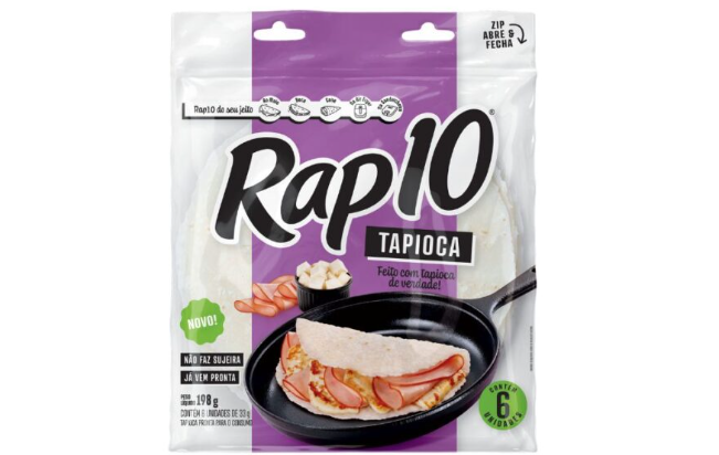 <span style = 'font-size:120%; font-weight: bold;'>Rap10 lança versão Tapioca</span><br>Depois de surpreender o público com o sabor Chocolate, o Rap10, marca da Bimbo Brasil aposta em mais um novo item e apre...
