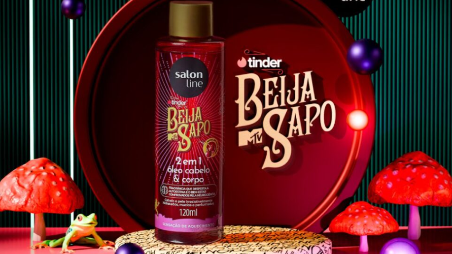 <span style = 'font-size:120%; font-weight: bold;'>MTV e Tinder se unem a Salon Line para apresentar produto inédito</span><br>Em sintonia com a estreia da segunda temporada de Tinder Apresenta: MTV Beija Sapo, a MTV e o Tinder se uniram com a Sal...