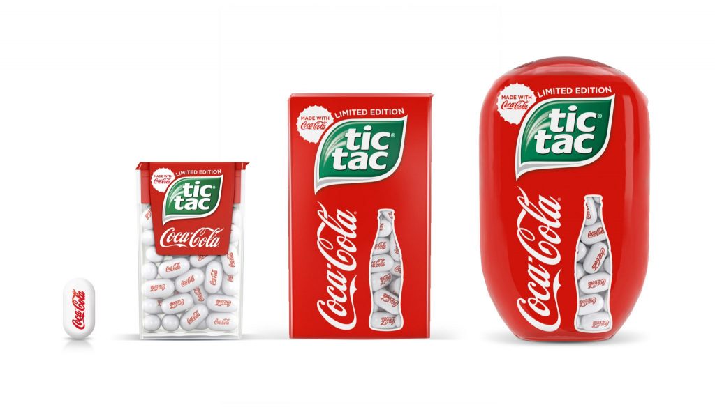 <span style = 'font-size:120%; font-weight: bold;'>Tic Tac sabor Coca-Cola</span><br>O Grupo Ferrero e a Coca-Cola se uniram e anunciaram a criação das balas Tic Tac sabor Coca-Cola. A nova linha de balinh...