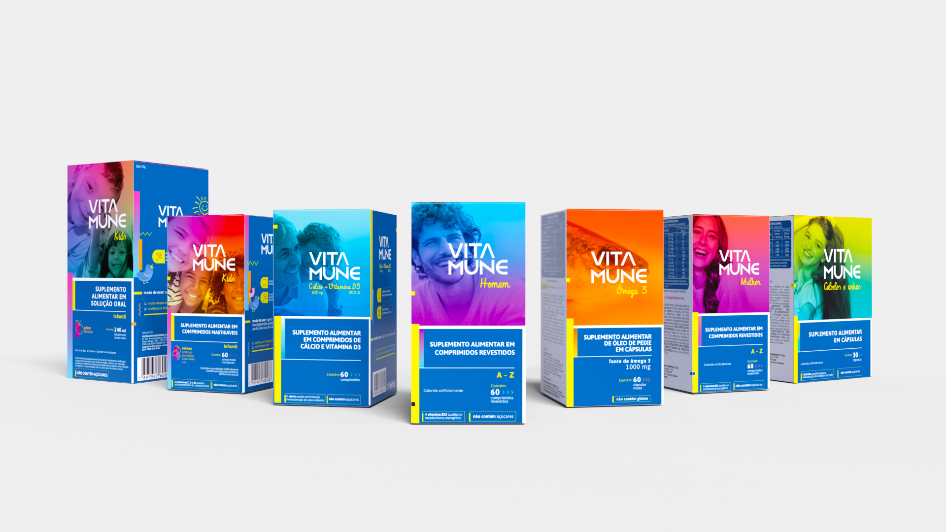 <span style = 'font-size:120%; font-weight: bold;'>Vitamune</span><br>Vitamune é uma linha de vitaminas com uma identidade visual elegante, moderna e que segue uma hierarquia de informações ...