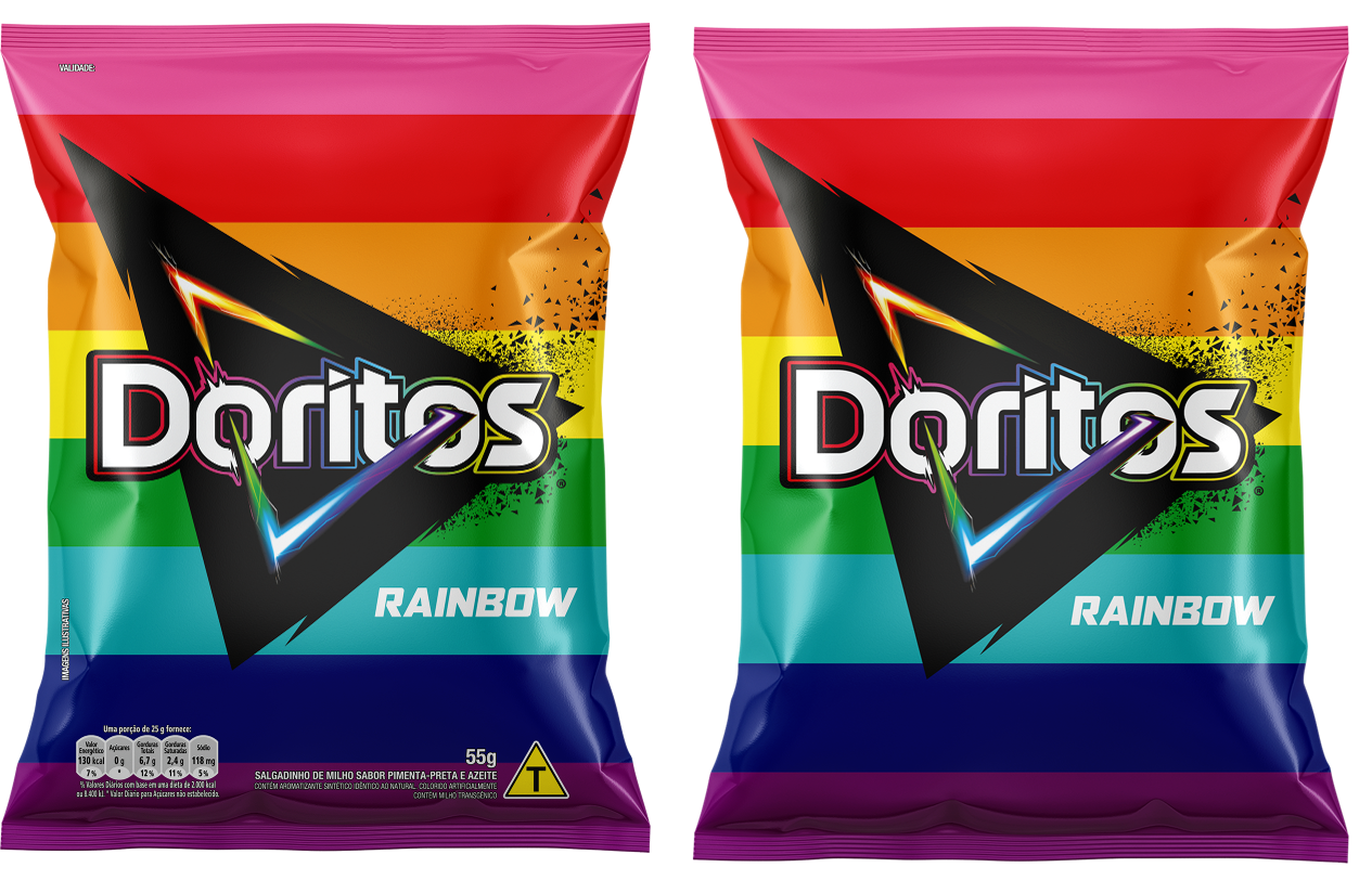 <span style = 'font-size:120%; font-weight: bold;'>Doritos® Rainbow</span><br>DORITOS® Rainbow apoia a causa LGBTI+ há 5 anos e, para a edição de 2021 em comemoração a trajetória e reforço do compro...