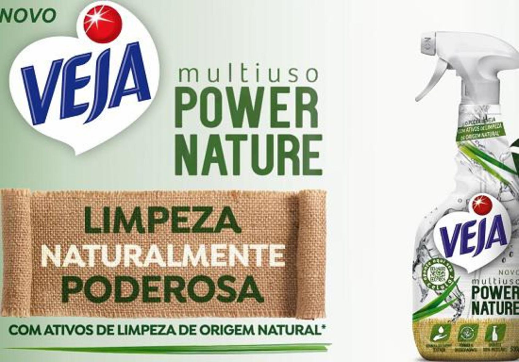 <span style = 'font-size:120%; font-weight: bold;'>Veja Power Nature - cápsula refil</span><br>A linha apresenta um refil concentrado em formato de cápsula que permite a reutilização da embalagem original em gatilho...