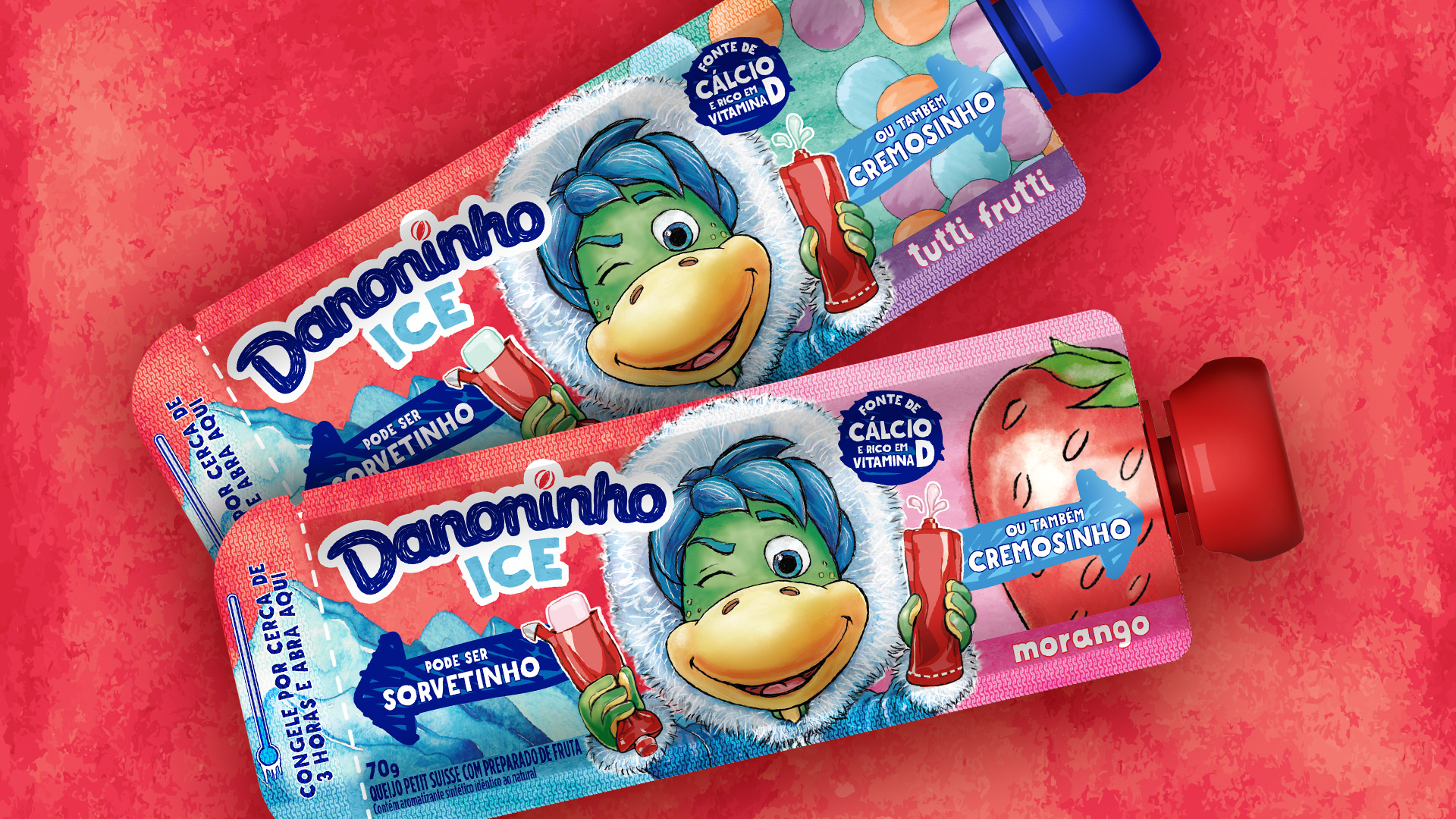 <span style = 'font-size:120%; font-weight: bold;'>Danoninho Ice</span><br>Relançamento de um produto que foi sucesso anos atrás, além de harmonizar com a nova identidade visual da marca Danoninh...